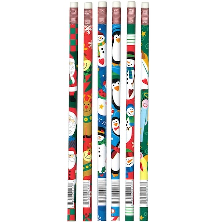 Moon Products Christmas Assortment Pencils, 144PK 2138B